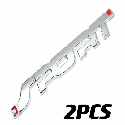 2PCS Car 3D SPORT Logo Emblem Badge Sticker Trunk Bumper Decal Accessories New • $1.99