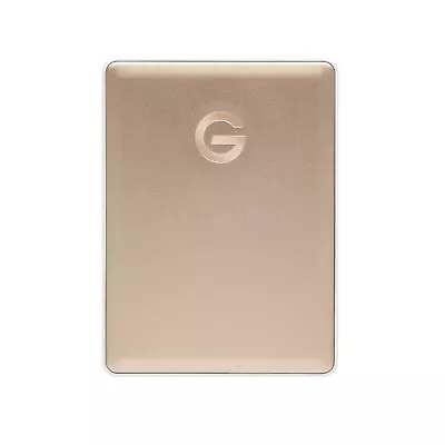 G-Technology G-DRIVE Mobile 1TB Gold USB-C Portable External Hard Drive • $149.95