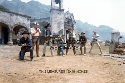 Western The Magnificent Seven Cowboy Steve Mcqueen Guns Drawn 12x18 Photo Poster • $16.96