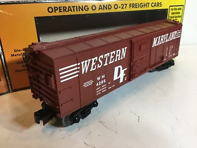 Rail King 30-79517 Western Maryland WM Op Boxcar W/Signal Man BRAND NEW In Box! • $42.95