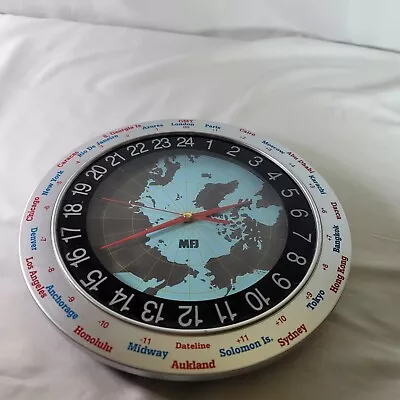 MFJ-115  24 Hour Quartz World Wall Clock 12  • $28