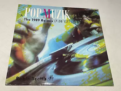 Robin Scott's M - Pop Muzik - Vinyl Record 12  Single - The 1989 Re-Mix • £8.69