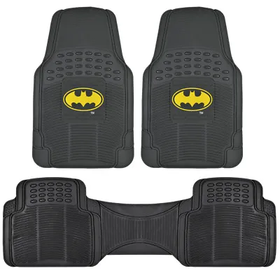 Batman Superhero All Weather Rubber Floor Mats & Rear Liner For Car Suv Van • $49.99