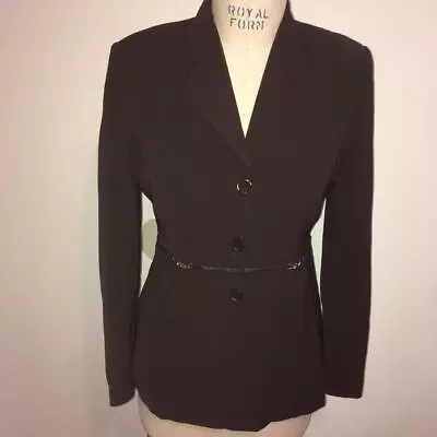 Vertigo Paris Brown Button Front Blazer Jacket  L • $79.99