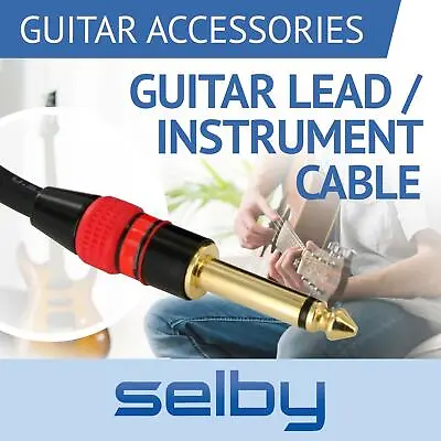 $13.95 • Buy Electric Guitar Lead Cord Cable 6.35mm 1/4  Jacks For Amp / Pedals / Instrument