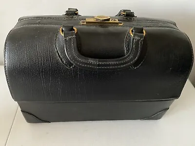 ANTIQUE Doctor Medical Bag Emdee Schell Top Grain Leather 5800-20 VG CONDITION! • $199