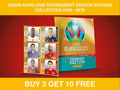 Panini Euro 2020 Tournament Edition Sticker Collection - #455 - #678 • £3.95