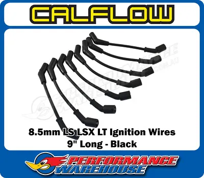 8.5mm 9  GM LS LSX LT Ignition Wires With 135 Degree Plug Boots - Black • $37.73