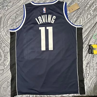 Kyrie Irving Jersey Navy Blue City Edition XL #11 Men’s Dallas Mavericks  • $75