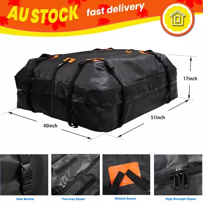 566L Car Roof Bag Rooftop Cargo Waterproof Luggage 20 Cubic Feet For All Cars • $47.19