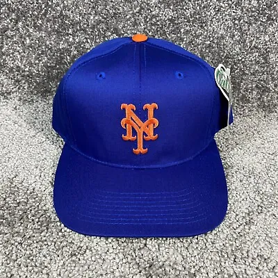 Vintage New York Mets Snapback Hat Baseball Cap MLB 90s NWT Deadstock NOS • $34.95