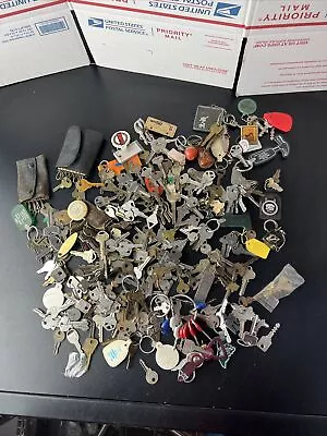 Over 5.5 Pound Lot Of Mostly Vintage Keys Locks Keychains Rings Crafters Lot! • $69.99