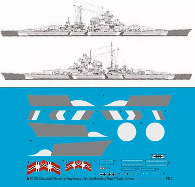 Peddinghaus-Decals 1/350 3468 Battle Ship Bismark With Rumpftarnung   Operation • £20.47