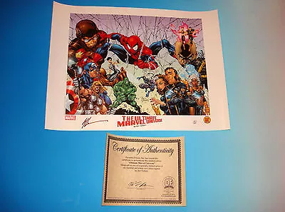 Ultimate Marvel Universe Lithograph Signed By Artist Art Thibert With COA • $29.99