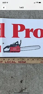 Vintage Jonsereds Chainsaw Cardboard  Advertising Saw Advertising • $21.95