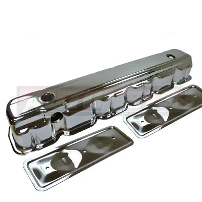 62-74 Chevy 194 230 250 292 Straight 6 Cyl Chrome Valve Cover W/ Side Plates • $72.99