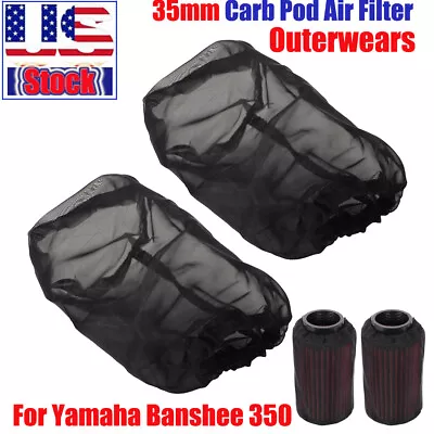 For Yamaha Banshee 350 Stock 35mm Style Carb Pod Air Filter OUTERWEARS ATV US • $13.99
