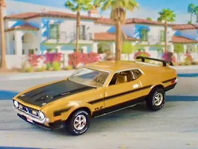 1st Gen 1971–1973 Ford Mustang Mach 1 351 V-8 RAM AIR 1/64 Scale Limited Edit Y • $27.99