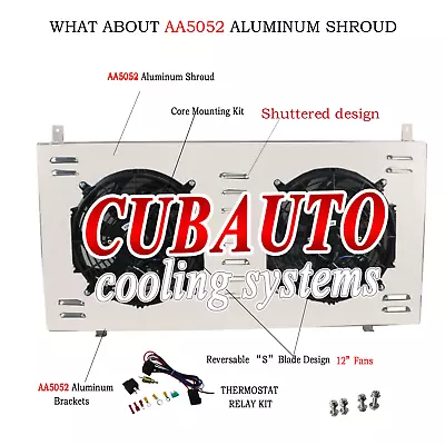 Aluminum Radiator Fan Shroud Fit Nissan Patrol GU Y61 TD42 3.0L 4.2L Diesel MT • $129