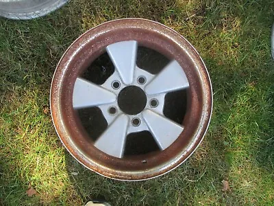 14'' X 6'' Vintage Sears Roebuck Rader Chrome Mag Wheel 5x4.75'' Rat Rod • $119.95