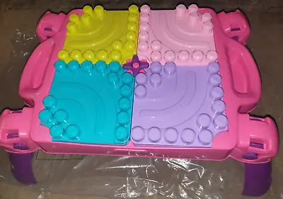 Mega Bloks Build N Learn Table Toy │Building & Lear│Pink InUK • £15