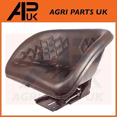 Deluxe Bucket Seat Black For Massey Ferguson 35 35X 65 135 FE35 165 240 Tractor • £139.99