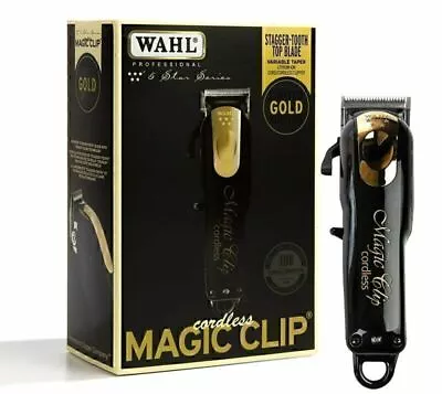 Wahl Professional 5 Star Edition 8148-100 Gold Cordless Magic Clip Black NEW • $87.59