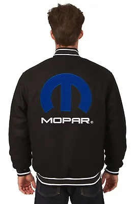 Mopar Wool  Reversible Jacket With Embroidered Patches Logo JH Design • $179.99