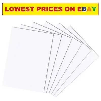 A2 A3 A4 A5 A6 White Card Stock Paper Blank Cardboard Plain Sheets Recycled Card • £1.89