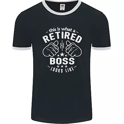 This Is What A Retired Boss Looks Like Mens Ringer T-Shirt FotL • £8.99