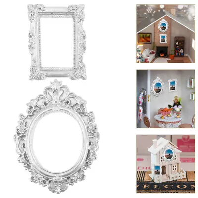  12 Pcs Miniature Display Case Retro Picture Frames Photo Jewelry • £9.18