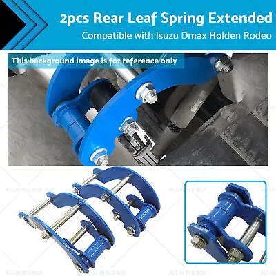 2x Rear Leaf Spring Extended 2  Height Shackles Suitable For Isuzu Holden Rodeo • $185.59