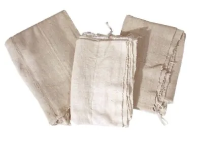 Authentic Mud Cloth African Handwoven Bambara Fabric (Plain White) • $45.77