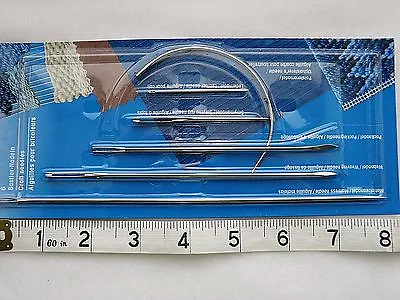 Prym Craft  Sewing Needles Mattress Weaving Packing Rug Leather Upholstry Curved • £3.50