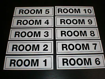 £0.99 • Buy House, Flat, Door, Room Numbers 1 TO 10 Signs All Materials 190 X 58mm, Post Box