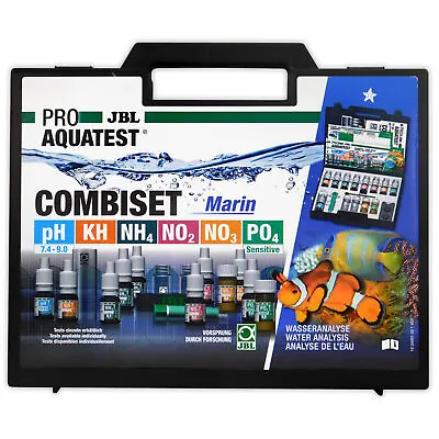 JBL CombiSet Marine Aquarium Test Kit- PH KH NH4 NO2 NO3 PO4 Combi Set • £39.95