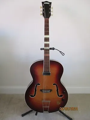 Guitar:Hoyer:Vintage Late 1950sArchtop:Electro-acoustic:Good Condition • £410
