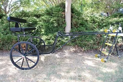 $1299 • Buy EZ Entry Horse Cart-Pony Size 55 /60  Straight Shafts W/27  Solid Rubber Tires