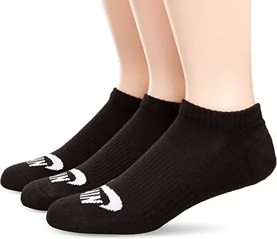 Nike SB No Show Socks 3 Pack Black New Dri-Fit L 8-12 Men • $24.99