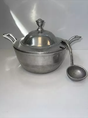 Wilton Armetale Pewter Soup Tureen RWP Metal W/lid And Ladle BEAUTY!! • $13.99