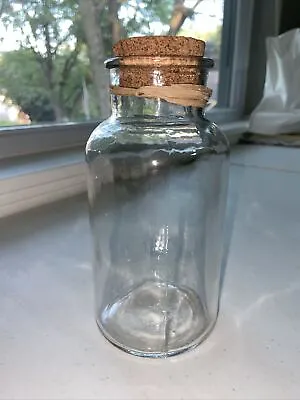 Glass Bottle With Cork 6.5” (holds 20 Oz.) • $12.95