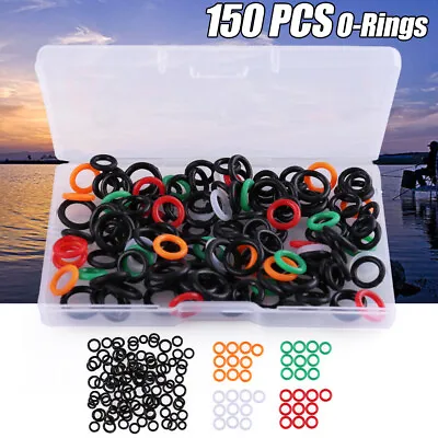 150PCS O-Rings For Wacky Rig O-Ring For Senko Worms Stick Soft Baits Bulk Lot • $4.99