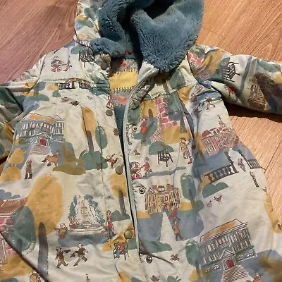Oilily Girls Coat Jacket Age 4 Years. 3/4. Designer. Boden Style. Green • £15