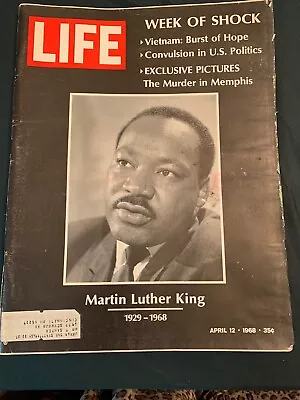 Martin Luther King Life Magazine April 12th 1968  Week Of Shock  The Doors • $11.95