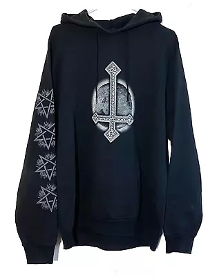 £162 • Buy Vintage Cradle Of Filth Hoodie Black Metal 1990s Full Print Sweatshirt