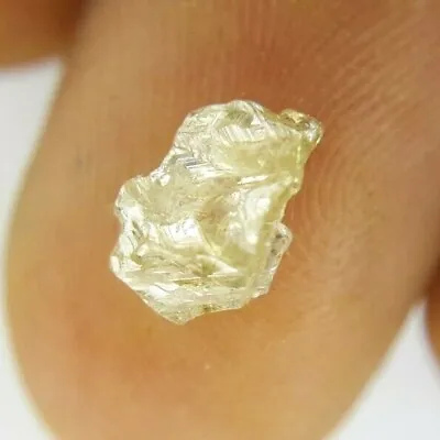 Rough Uncut Diamond 0.84tcw Yellow Sparkling Natural Irregular Shape For Gift • £52.98