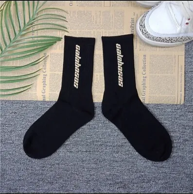 New Yeezy Crew Calabasas Kanye West Long Socks Black 1 Pack • $15.99
