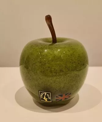 Langham Glass Green Apple Paperweight Paul Miller Signature 3.5 Inches Fruit  • £29.99