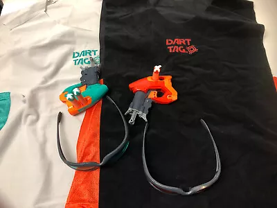 Nerf Dart Tag Dual 2x Stinger Guns Glasses Vests 3 Bullets • $30