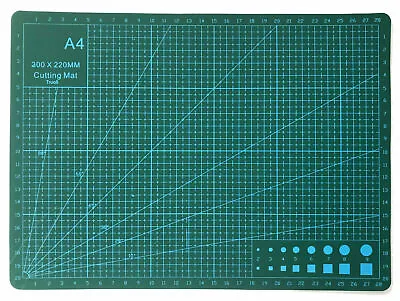 A4 Cutting Mat Non-Slip Self-Healing Cut Board For Arts And Crafts (Green) • £4.98